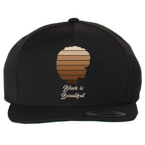 Black Is Beautiful Melanin Meaningful Gift For African Gift Meaningful Gift Wool Snapback Cap