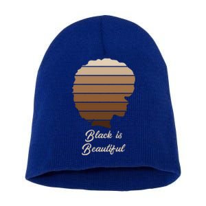 Black Is Beautiful Melanin Meaningful Gift For African Gift Meaningful Gift Short Acrylic Beanie