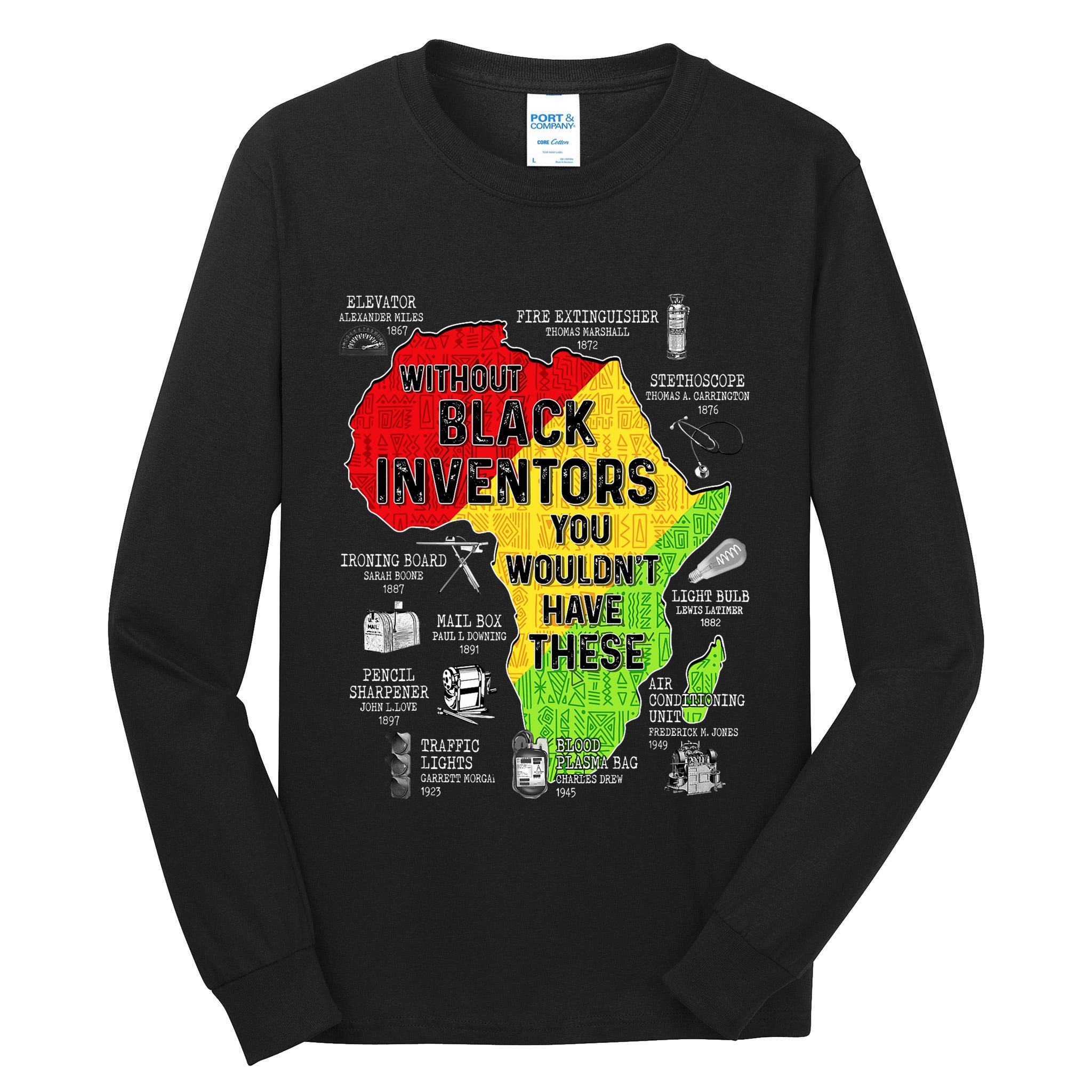Black Inventors Black Excellence Black History Tall Long Sleeve T-Shirt