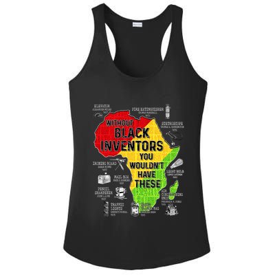 Black Inventors Black Excellence Black History Ladies PosiCharge Competitor Racerback Tank