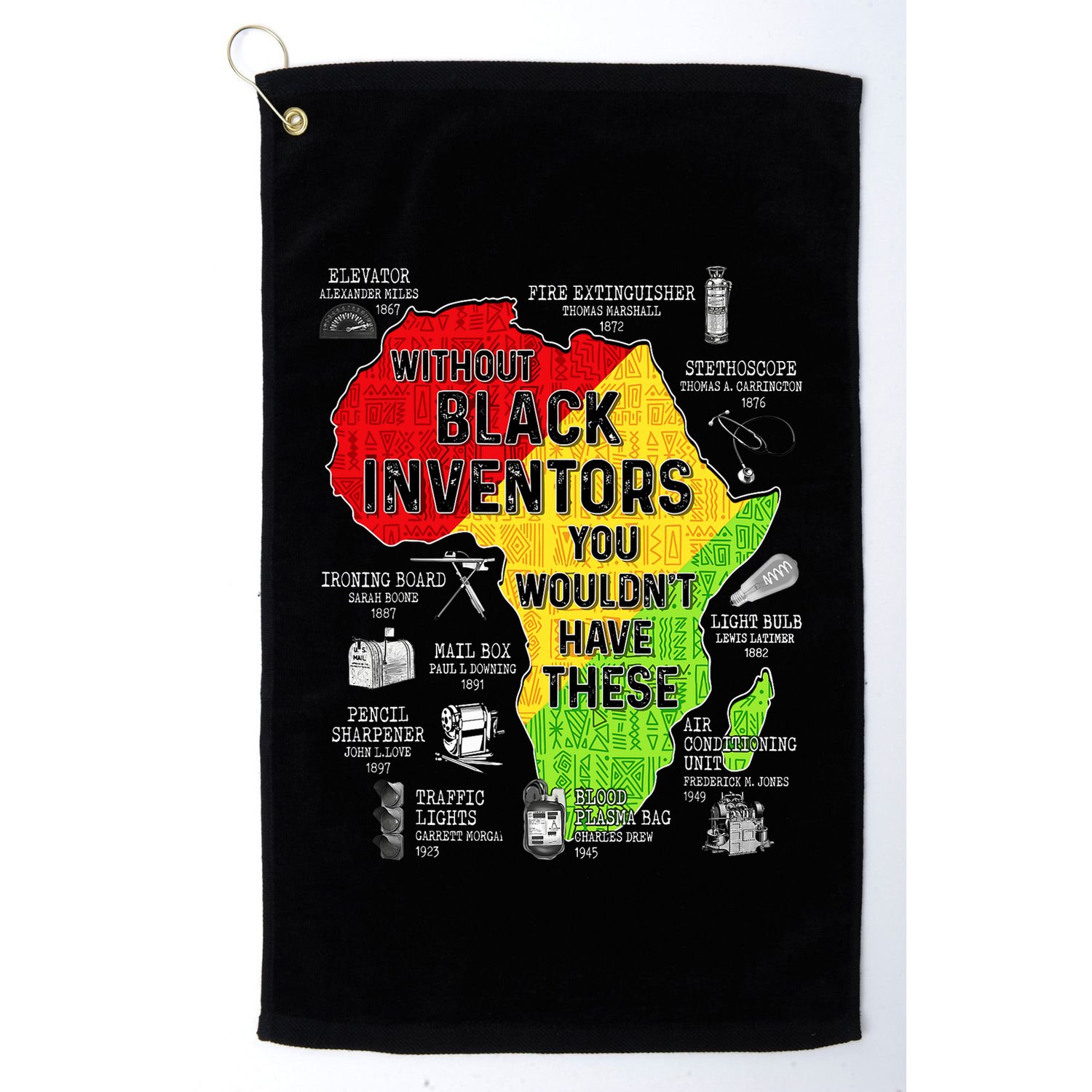 Black Inventors Black Excellence Black History Golf Towel