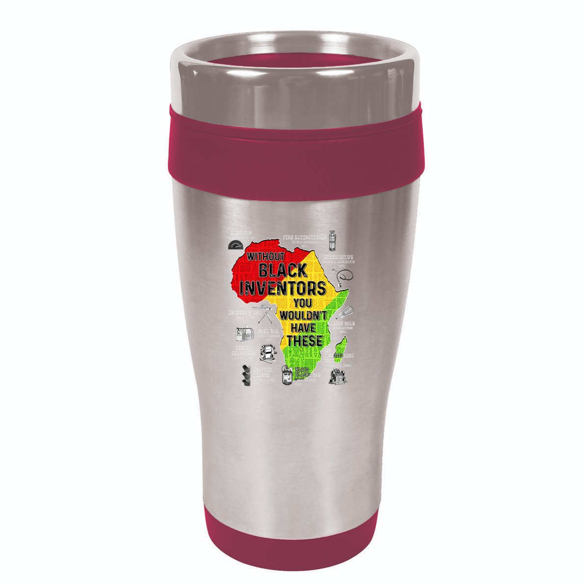Black Inventors Black Excellence Black History 16oz Travel Tumbler