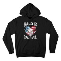 Bald Is Beautiful 4th Of July Independence Day America Eagle Hoodie