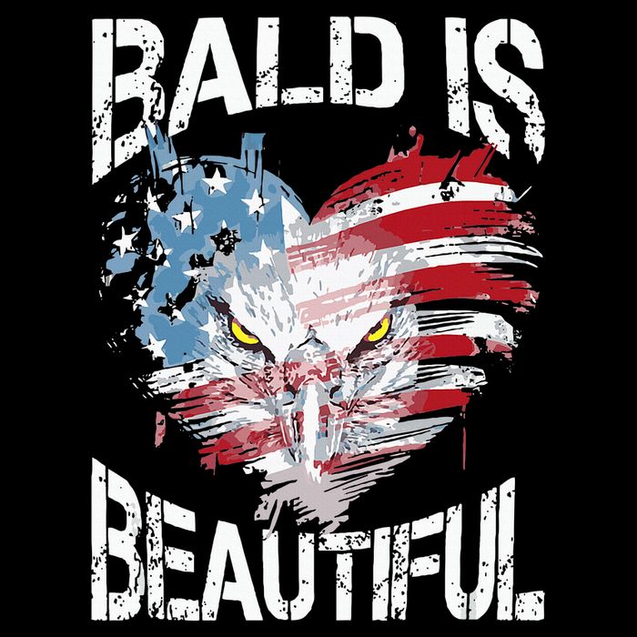 Bald Is Beautiful 4th Of July Independence Day America Eagle Drawstring Bag