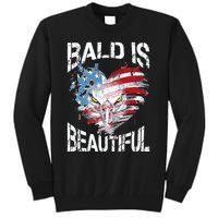 Bald Is Beautiful 4th Of July Independence Day America Eagle Tall Sweatshirt