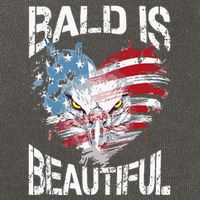 Bald Is Beautiful 4th Of July Independence Day America Eagle Cotton Canvas Backpack