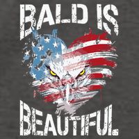 Bald Is Beautiful 4th Of July Independence Day America Eagle Vector Backpack