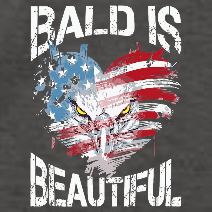 Bald Is Beautiful 4th Of July Independence Day America Eagle Vector Backpack