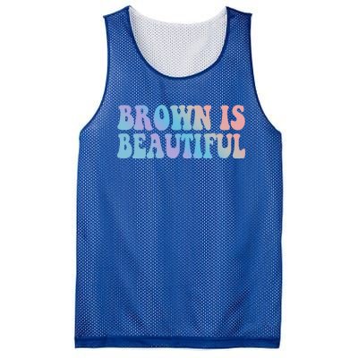 Brown Is Beautiful Hispanic Latina Latino Latin America Gift Mesh Reversible Basketball Jersey Tank