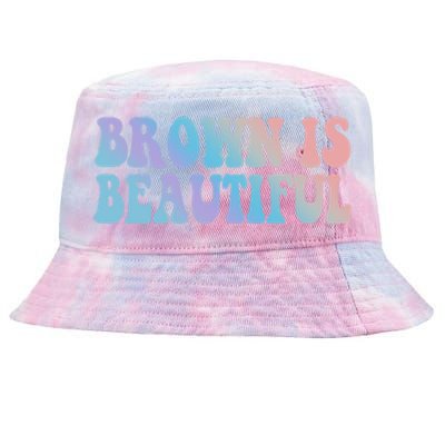 Brown Is Beautiful Hispanic Latina Latino Latin America Gift Tie-Dyed Bucket Hat