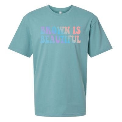 Brown Is Beautiful Hispanic Latina Latino Latin America Gift Sueded Cloud Jersey T-Shirt