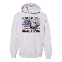 Bald Is Beautiful 4th Of July Independence Day America Eagle Premium Hoodie