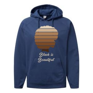 Black Is Beautiful Melanin Gift For African Gift Meaningful Gift Performance Fleece Hoodie