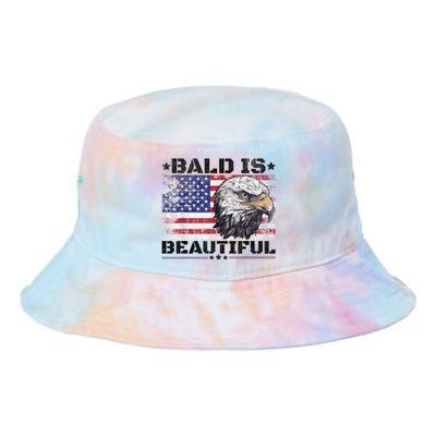 Bald Is Beautiful 4th Of July Independence Day America Eagle Tie Dye Newport Bucket Hat