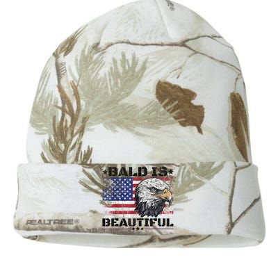 Bald Is Beautiful 4th Of July Independence Day America Eagle Kati Licensed 12" Camo Beanie