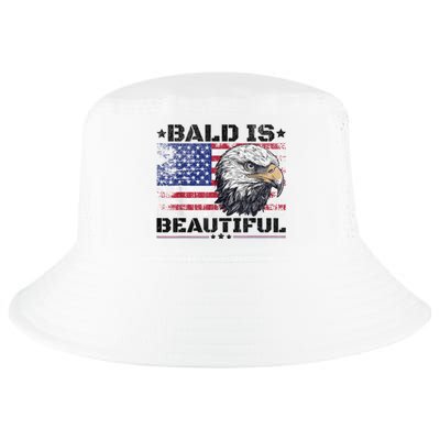 Bald Is Beautiful 4th Of July Independence Day America Eagle Cool Comfort Performance Bucket Hat