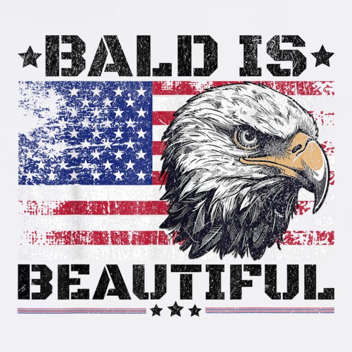 Bald Is Beautiful 4th Of July Independence Day America Eagle Doggie Tank