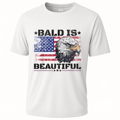 Bald Is Beautiful 4th Of July Independence Day America Eagle Performance Shirt