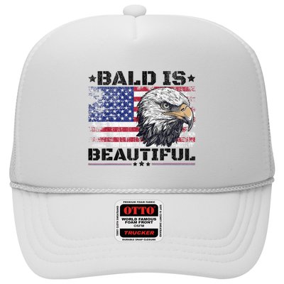 Bald Is Beautiful 4th Of July Independence Day America Eagle Trucker Hat