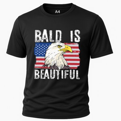 Bald Is Beautiful 4th Of July Independence Day Bald Eagle Performance Shirt