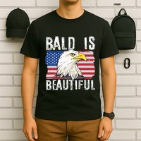 Bald Is Beautiful 4th Of July Independence Day Bald Eagle T-Shirt