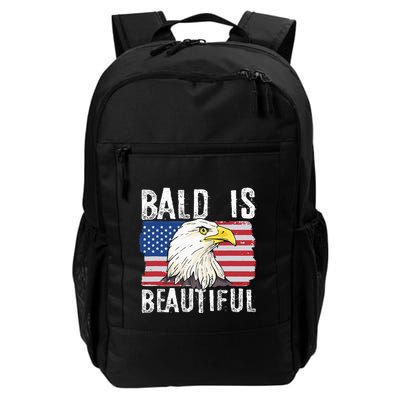 Bald Is Beautiful 4th Of July Independence Day Bald Eagle Backpack