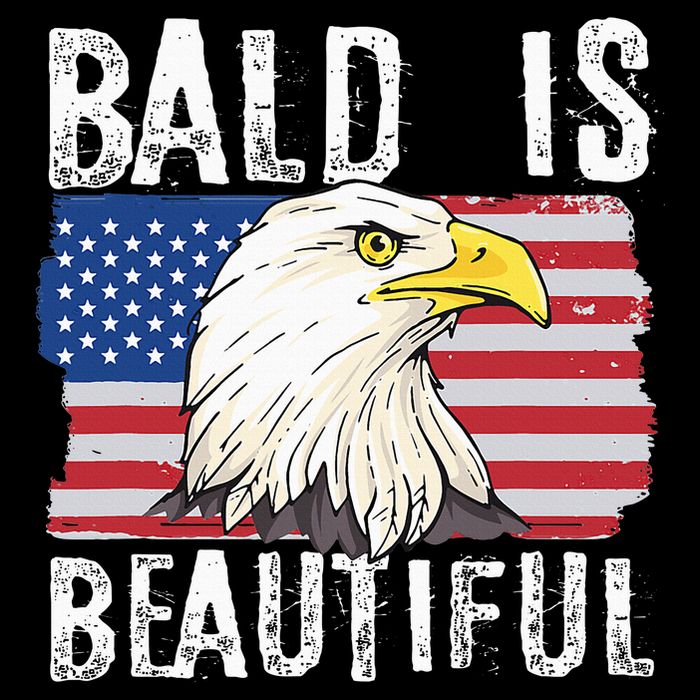 Bald Is Beautiful 4th Of July Independence Day Bald Eagle Sustainable Bucket Hat