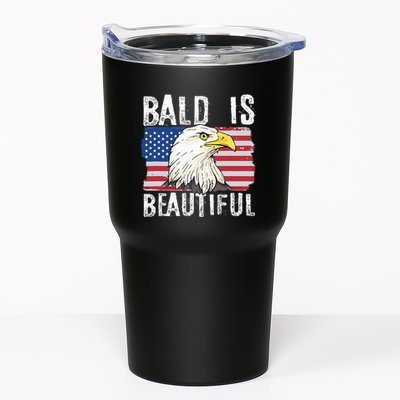Bald Is Beautiful 4th Of July Independence Day Bald Eagle Tumbler