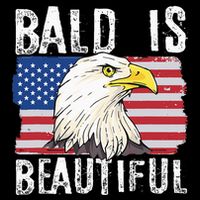 Bald Is Beautiful 4th Of July Independence Day Bald Eagle Magnet