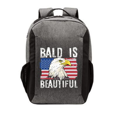 Bald Is Beautiful 4th Of July Independence Day Bald Eagle Vector Backpack
