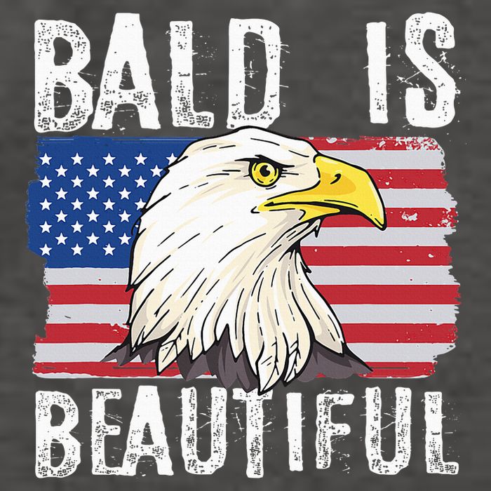 Bald Is Beautiful 4th Of July Independence Day Bald Eagle Vector Backpack