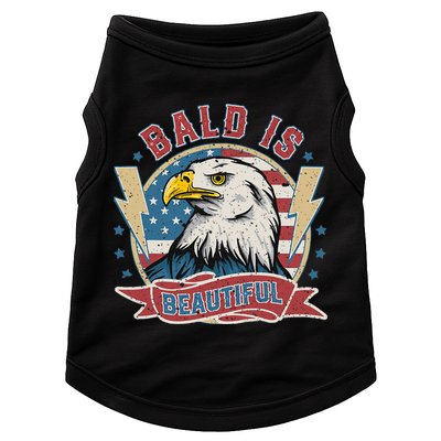 Bald Is Beautiful 4th Of July Independence Day Doggie Tank
