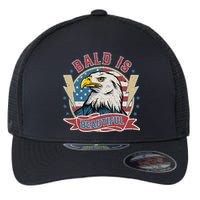Bald Is Beautiful 4th Of July Independence Day Flexfit Unipanel Trucker Cap