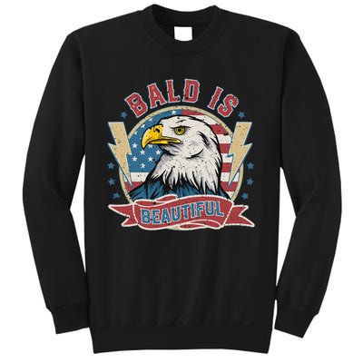 Bald Is Beautiful 4th Of July Independence Day Sweatshirt