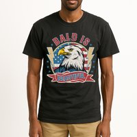 Bald Is Beautiful 4th Of July Independence Day Tall T-Shirt