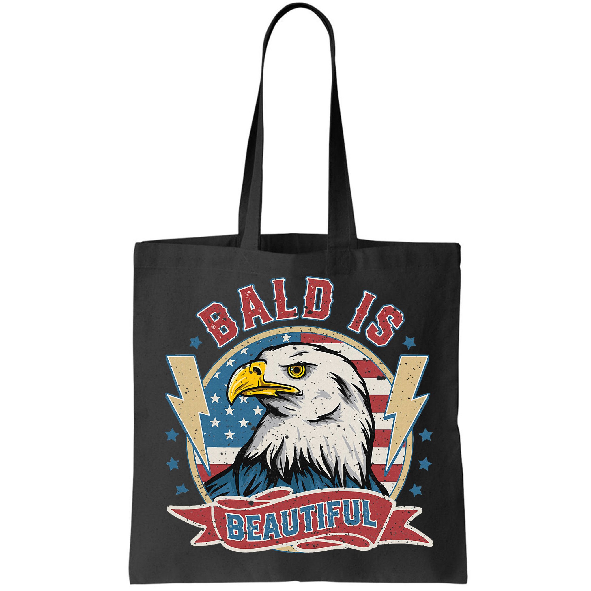 Bald Is Beautiful 4th Of July Independence Day Bag