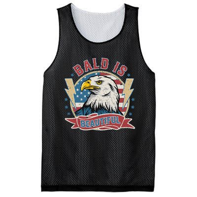 Bald Is Beautiful 4th Of July Independence Day Mesh Reversible Basketball Jersey Tank