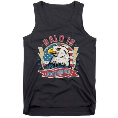 Bald Is Beautiful 4th Of July Independence Day Tank Top