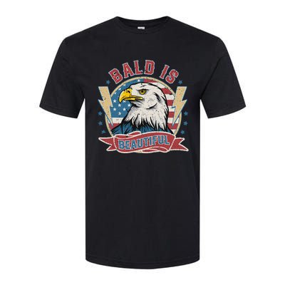 Bald Is Beautiful 4th Of July Independence Day Softstyle CVC T-Shirt