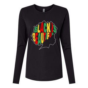 Black Is Beautiful People Juneteenth Black History Month Gift Womens Cotton Relaxed Long Sleeve T-Shirt