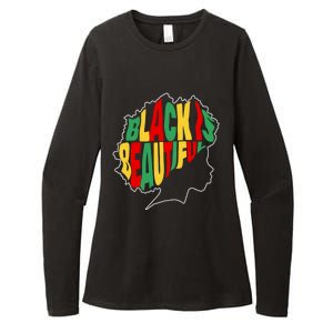 Black Is Beautiful People Juneteenth Black History Month Gift Womens CVC Long Sleeve Shirt