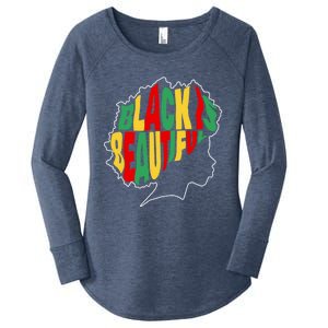 Black Is Beautiful People Juneteenth Black History Month Gift Women's Perfect Tri Tunic Long Sleeve Shirt