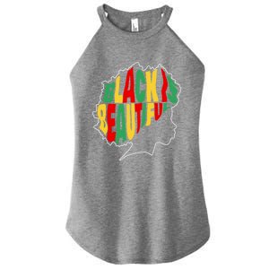 Black Is Beautiful People Juneteenth Black History Month Gift Women's Perfect Tri Rocker Tank