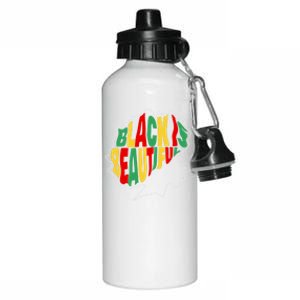 Black Is Beautiful People Juneteenth Black History Month Gift Aluminum Water Bottle