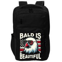 Bald Is Beautiful 4th Of July Usa Patriotic Funny Bald Eagle Impact Tech Backpack