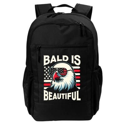 Bald Is Beautiful 4th Of July Usa Patriotic Funny Bald Eagle Backpack