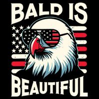 Bald Is Beautiful 4th Of July Usa Patriotic Funny Bald Eagle 16 in Basic Backpack