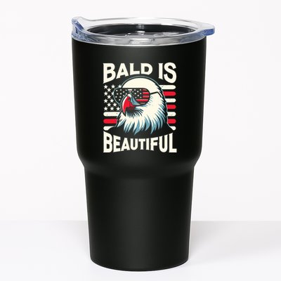 Bald Is Beautiful 4th Of July Usa Patriotic Funny Bald Eagle Tumbler