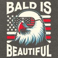 Bald Is Beautiful 4th Of July Usa Patriotic Funny Bald Eagle Cotton Canvas Backpack