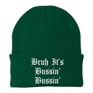 Bruh Its Bussin Bussin Viral Meme Slang Knit Cap Winter Beanie